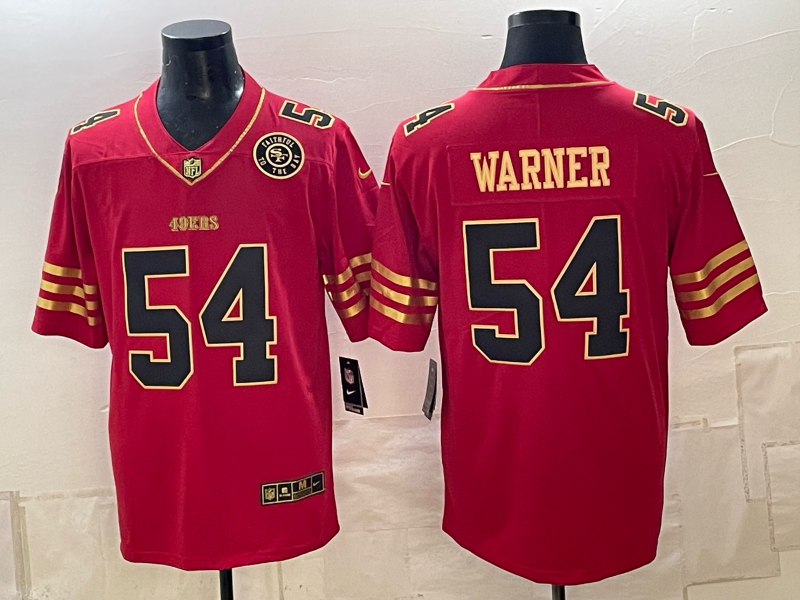 Men 2026 Nike San Francisco 49ers #54 Warner Red NFL Jersey 101605